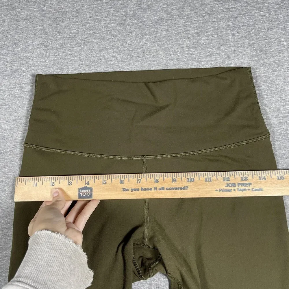 Lululemon Leggings Womens 4 Green Ankle High Waist Yoga Slim Gusseted Jersey
